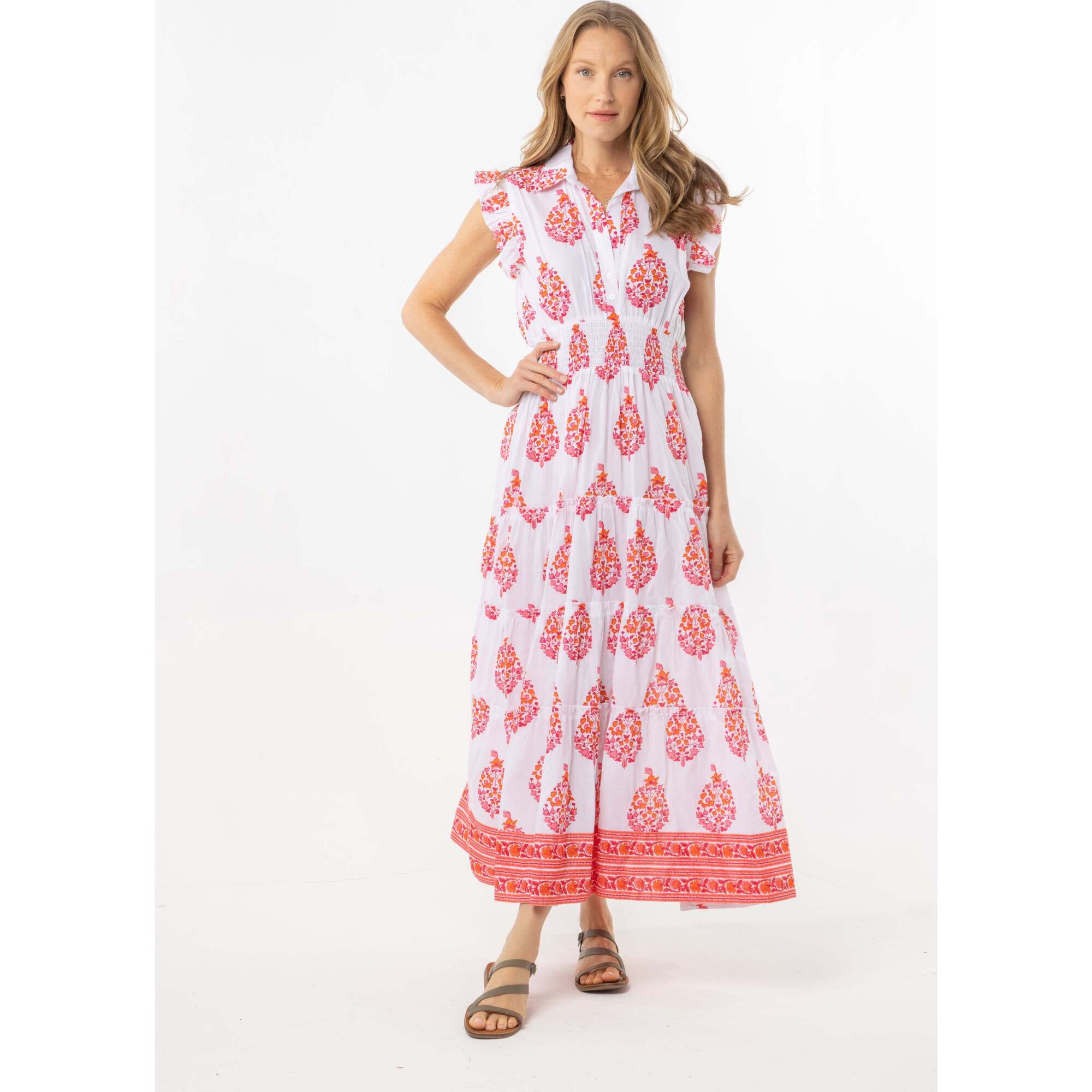 Paulina Dress, Cherry Pink - Dresses - 1