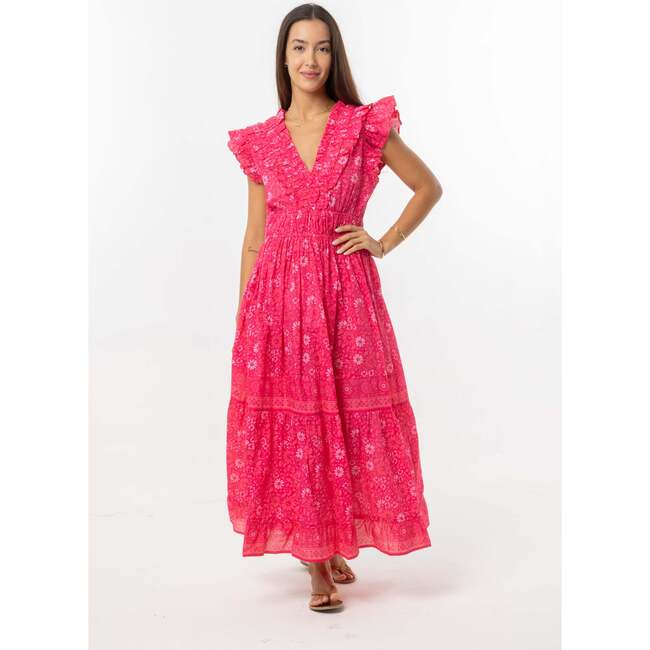 Cora Dress, Magenta