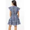 Poppy Dress, Blue Stripes - Dresses - 3