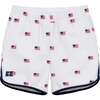 Boys Retro Super Short Lined, Flag - Shorts - 1 - thumbnail