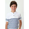 Boys Blade Shirt, Navy Stripe - T-Shirts - 3