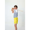Boys Blade Shirt, Navy Stripe - T-Shirts - 4