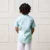 Linen Short Sleeve Button Down Shirt, Tea Room Floral - Button Downs - 5