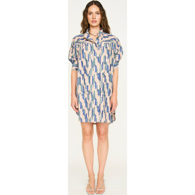 Marfa Dress, Cerulean Rainfall