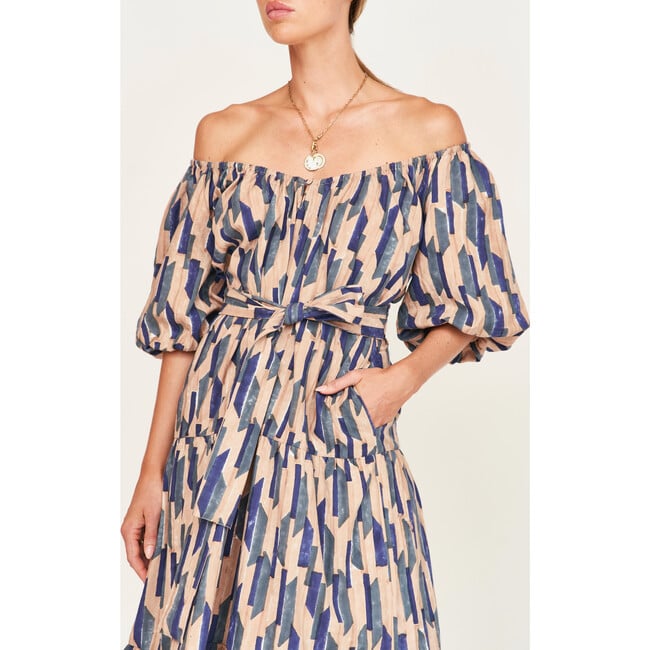 Capri Dress, Cerulean Rainfall - Dresses - 4
