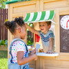 Teamson Kids Gardenia Wooden Playhouse with Large Window & Kitchen, Natural - Playhouses - 4
