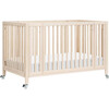 Rolli 9-in-1 Convertible All-Stages® Crib with Bassinet & Toddler Bed Conversion Kits in Washed Natural - Cribs - 1 - thumbnail