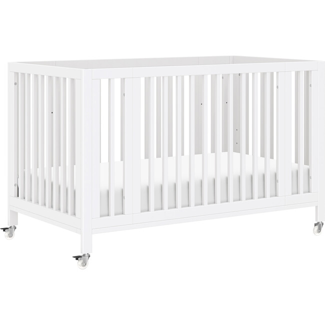 Rolli 9-in-1 Convertible All-Stages® Crib with Bassinet & Toddler Bed Conversion Kits in White - Cribs - 1