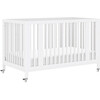 Rolli 9-in-1 Convertible All-Stages® Crib with Bassinet & Toddler Bed Conversion Kits in White - Cribs - 1 - thumbnail