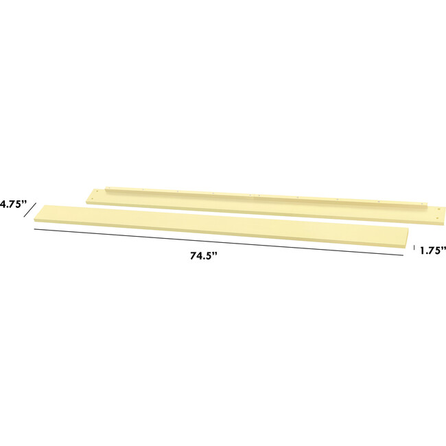Twin/Full-Size Bed Conversion Kit in Pale Yellow - Cribs - 2