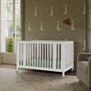 Rolli 9-in-1 Convertible All-Stages® Crib with Bassinet & Toddler Bed Conversion Kits in White - Cribs - 3