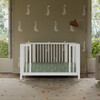 Rolli 9-in-1 Convertible All-Stages® Crib with Bassinet & Toddler Bed Conversion Kits in White - Cribs - 4
