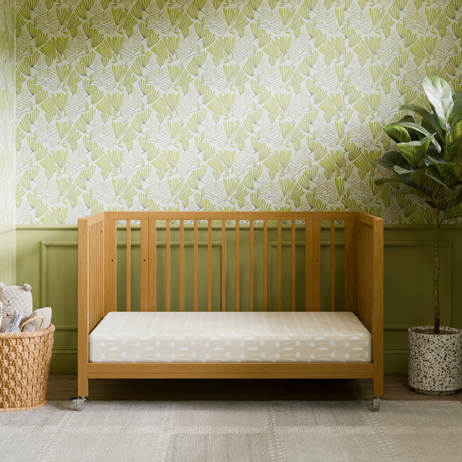 Rolli 9-in-1 Convertible All-Stages® Crib with Bassinet & Toddler Bed Conversion Kits in Honey - Cribs - 6