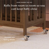 Rolli 9-in-1 Convertible All-Stages® Crib with Bassinet & Toddler Bed Conversion Kits in Natural Walnut - Cribs - 10