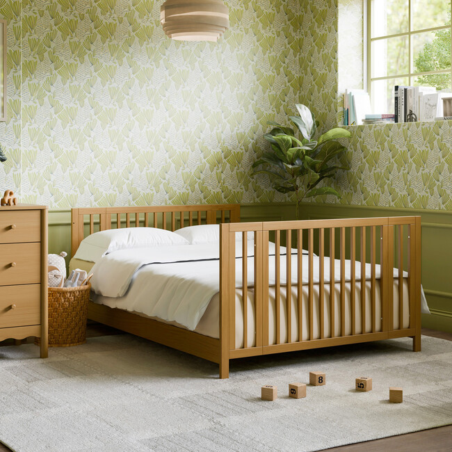 Rolli 9-in-1 Convertible All-Stages® Crib with Bassinet & Toddler Bed Conversion Kits in Honey - Cribs - 8