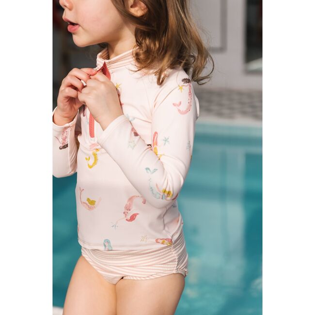 Toddler Swim Rash Guard & Bottom, Mermaid Melody - Two Pieces - 2