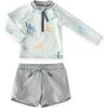 Swim Rash Guard & Short, Octopus Oasis - Swim Trunks - 5