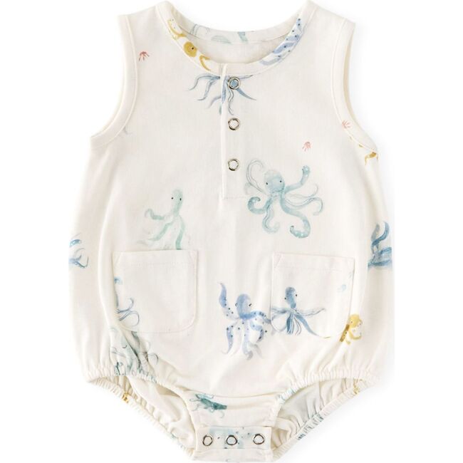 Sleeveless One-Piece, Octopus Oasis