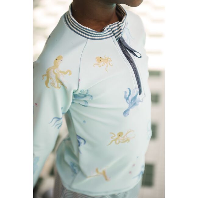 Swim Rash Guard & Short, Octopus Oasis - Swim Trunks - 6