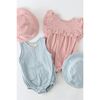 Seersucker Pocket One-Piece, Marine Blue - Jumpsuits - 5