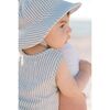 Seersucker Bucket Hat, Marine Blue - Hats - 2