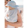 Seersucker Bucket Hat, Marine Blue - Hats - 5
