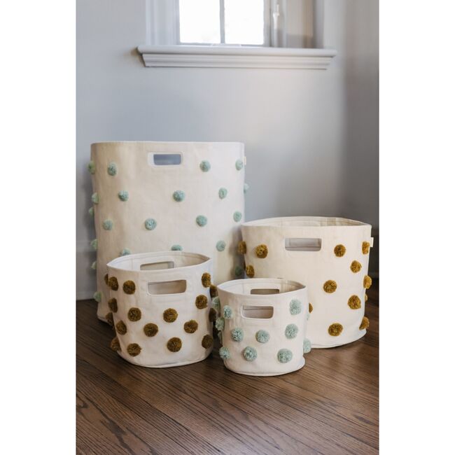 Pom Pom Basket - Mini, Sea - Storage Baskets - 3