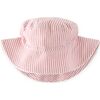 Seersucker Bucket Hat, Anchor Red - Hats - 7