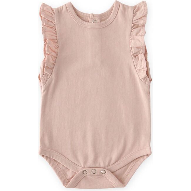 Garment Dye Flutter One-Piece, Soft Peony