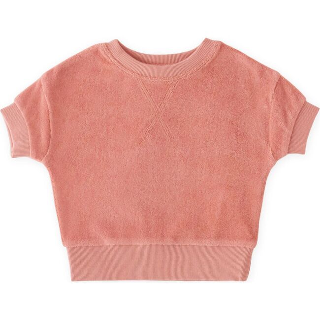 Classic Terry Dropped Shoulder Short Sleeve Top, Shell