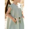 Garment Dye Ruffle Dress, Sea - Dresses - 3