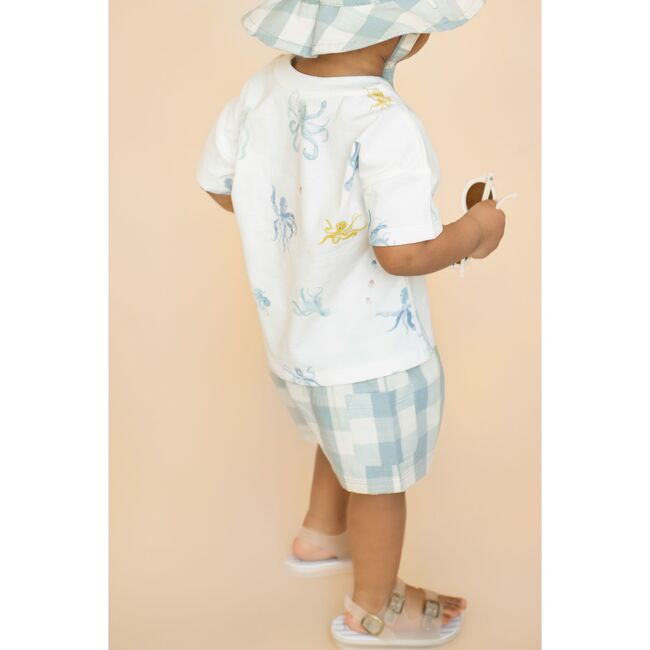 Dropped Shoulder Short Sleeve T-Shirt, Octopus Oasis - T-Shirts - 4