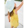 Classic Terry Drawstring Romper, Citrus - Rompers - 4