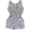 Blue Check Romper - Rompers - 1 - thumbnail
