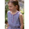 Blue Check Romper - Rompers - 3