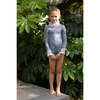 Austen Smocked Suit, Blue Darby - One Pieces - 3