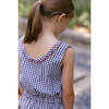 Blue Check Romper - Rompers - 6