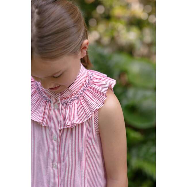 Molly Anne Dress, Red Seersucker - Dresses - 3