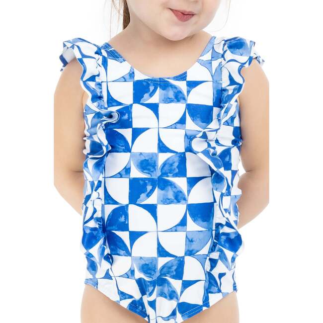 The Greece, Girls Ruffle One Piece UPF 50+