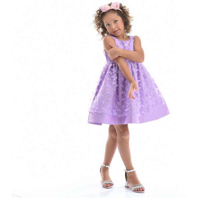 Mariposa Tulle Dress, Lavender - Dresses - 2