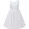 Denali Satin Dress, White - Dresses - 1 - thumbnail