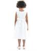 Denali Satin Dress, White - Dresses - 3