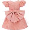 Moneta Floral Bow Dress, Coral - Dresses - 4