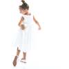 Adeline Satin Dress, White - Dresses - 3