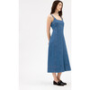 Felicity Dress, Medium Indigo Blue - Dresses - 3