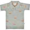 Cameron Knit Polo Seafoam - Polo Shirts - 1 - thumbnail
