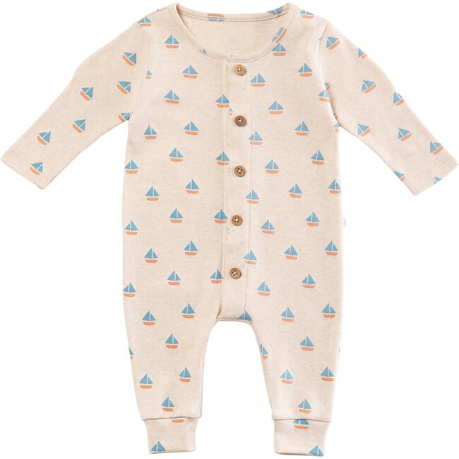 Quinn Magnetic Playsuit, Sailboats