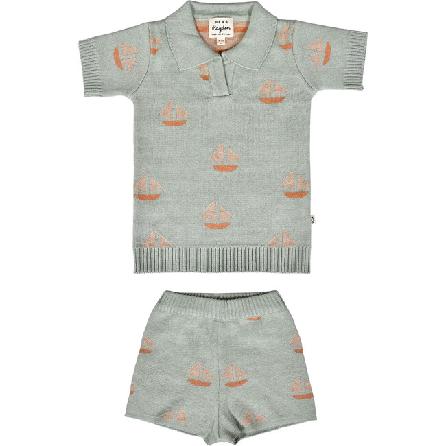 Cameron Knit Polo Seafoam - Polo Shirts - 4