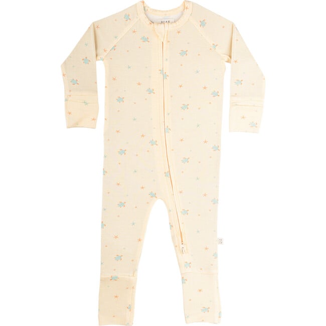 Modal Convertible Footie Pajamas, Turtles