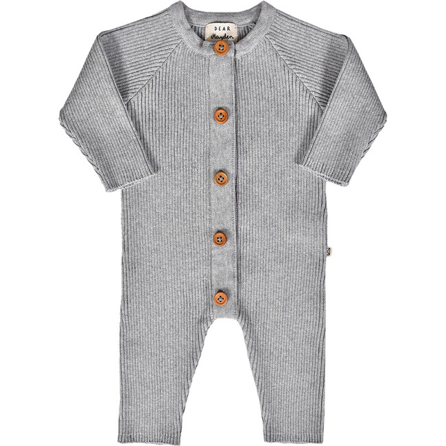 Jamie Magnetic Romper, Gray Melange